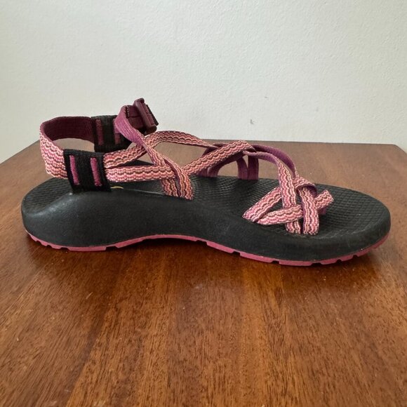 Chaco ZX/2 Sport Sandals in Pink Wave Print - Picture 3 of 10